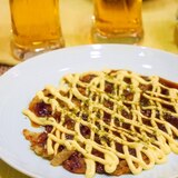 簡単おつまみ★玉ねぎのお好み焼き風